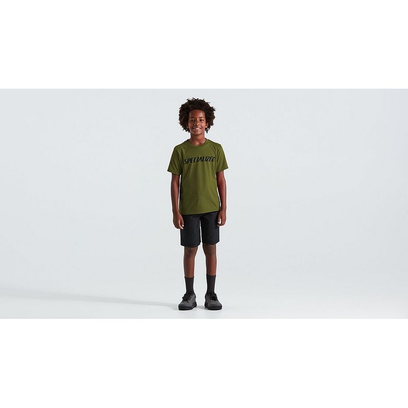 Specialized wordmark tee ss yth olive green m