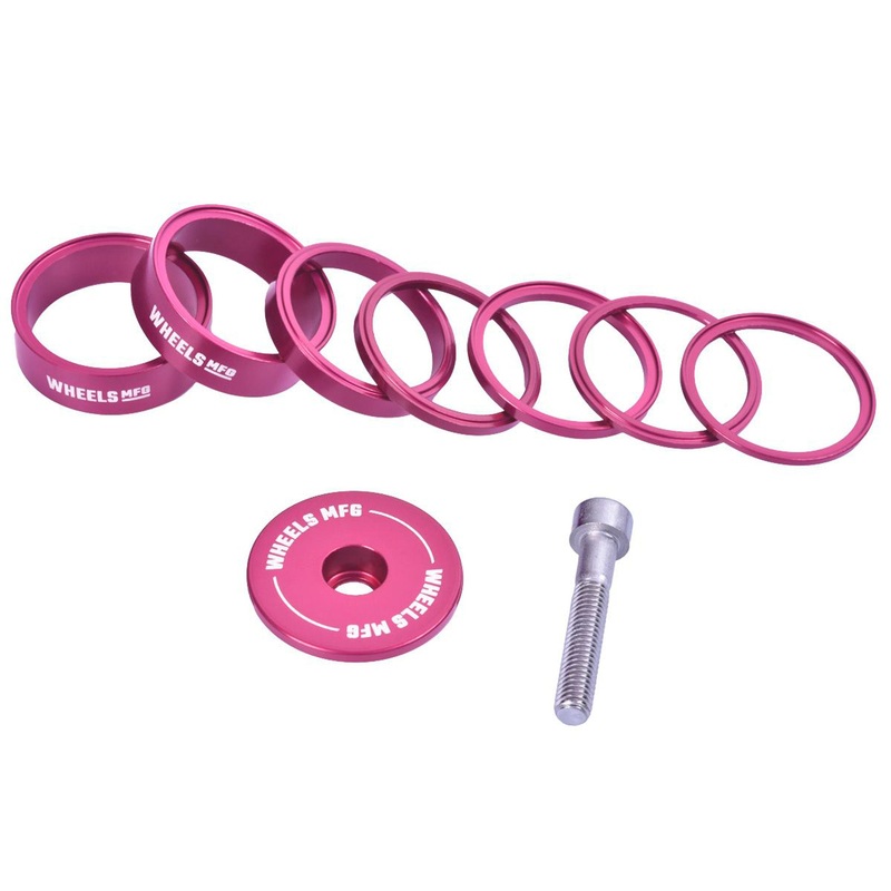 Wheels Mfg StackRight Essential Spacer Kit 1-1/8″ Pink