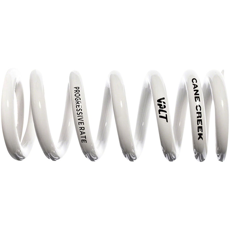 Cane Creek Progressive Rate VALT Lightweight Rear Shock Spring – 55mm x 450-550lbs, White