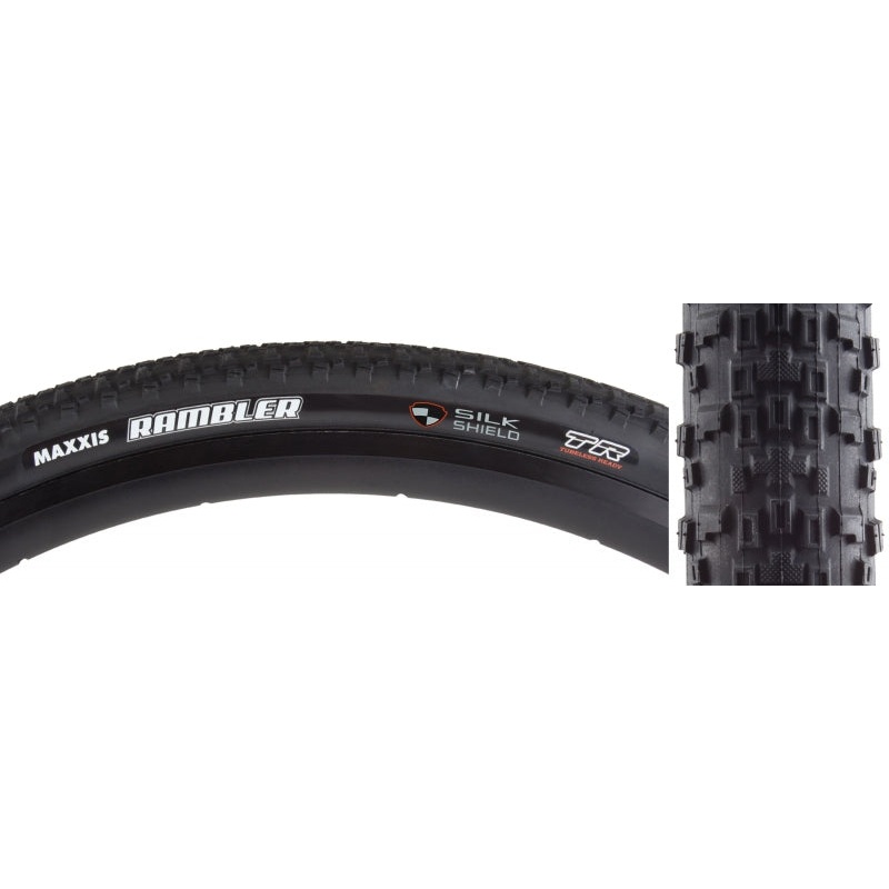 Maxxis Rambler Tire – 650b x 47 Tubeless Folding Black Dual SilkShield