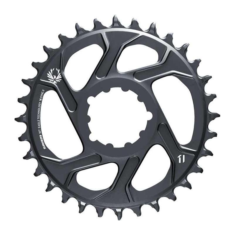 SRAM, Eagle, Chainring, Teeth: 30, Speed: 11/12, BCD: Direct Mount, Aluminum, Grey, 6mm (Without Original Box)