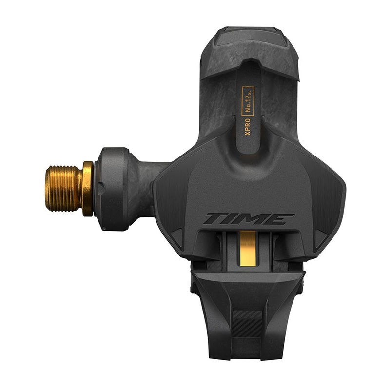 Time XPRO 12SL Pedals – Single Sided Clipless Carbon 9/16″ Carbon/Gold QF 51 B1