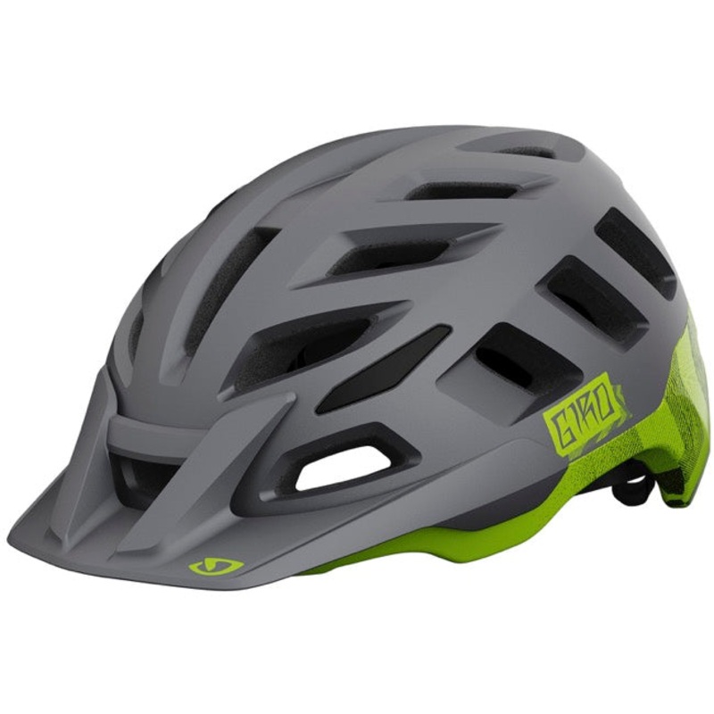 Giro Radix MIPS MTB Helmet – Matt Metallic Black-Ano Lime