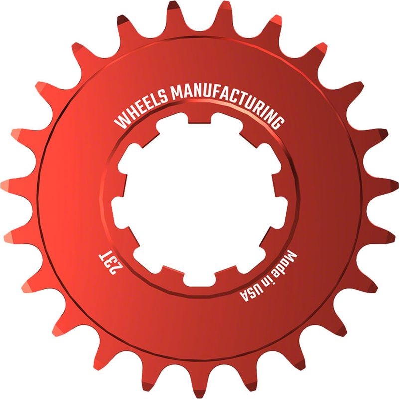 Wheels Manufacturing SOLO-SPEED Cog – 23t Fits SOLO-SPLINE and SOLO-XD kits Red