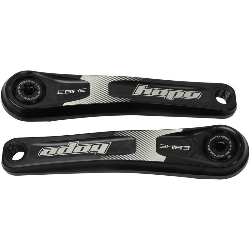 Hope Ebike Crank Arm Set – 155mm ISIS Standard Offset Black