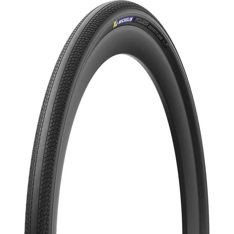Michelin, Power Adventure TS TLR, Gravel Tire, 700x42C, Folding, Tubeless Ready, GUM-X, GUM-X, 3x100TPI, Black