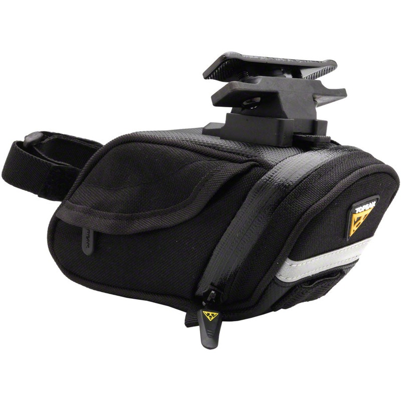 Topeak Aero Wedge DX Seat Bag – QuickClick, Small, Black