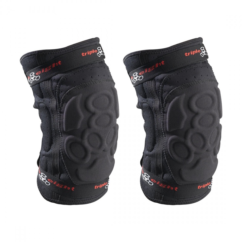 Triple Eight Exoskin Knee Pads  Breathable, Kevlar-Reinforced Mountain Biking & BMX Impact Protection, High-Density Foam, Padded Key Impact Zones