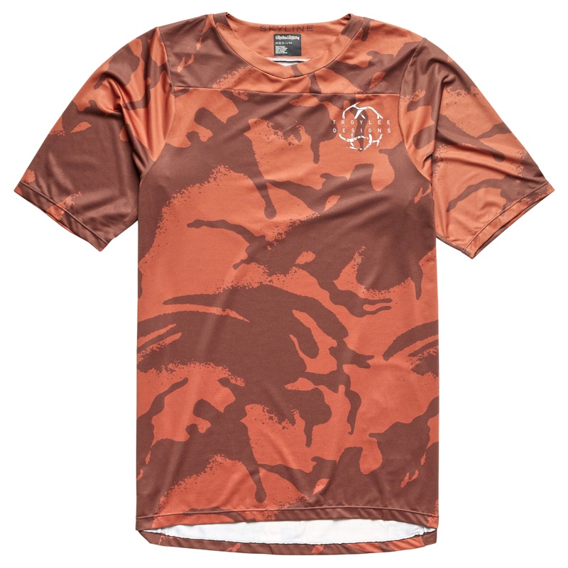 Troy Lee Designs Skyline Short Sleeve MTB Jersey – Shadow Camo – Brick