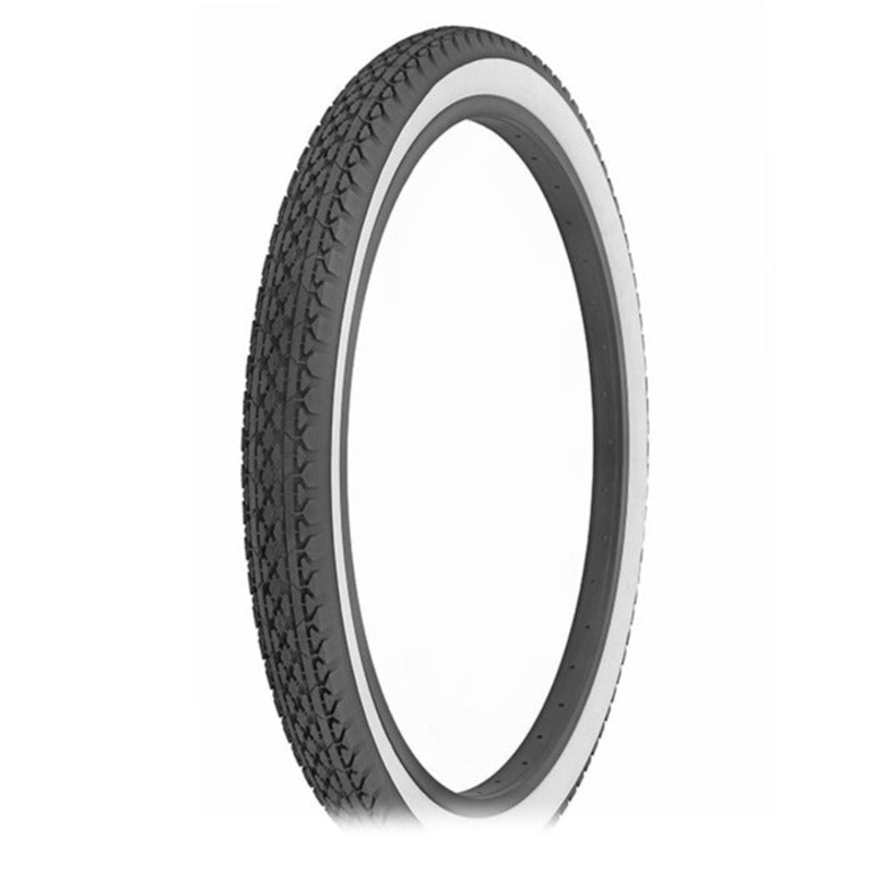 24×2.125 Innova Goodyear-style Cruiser Tread Tire – Black w/ Whitewall