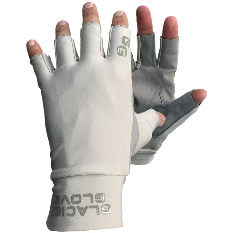 Glacier Glove Ascension Bay Sun Glove Series | UV Protection, 4-Way Stretch Lycra, Synthetic Leather Grip, Quick-Drying Outdoor Sports Gloves