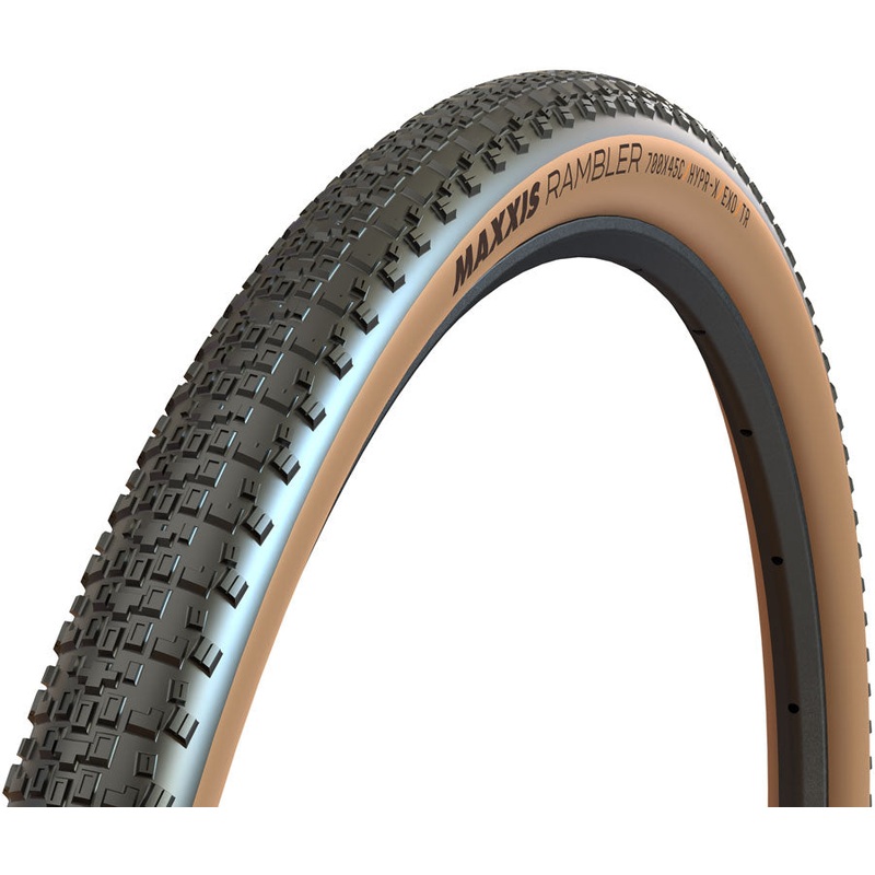 Maxxis Rambler Tire – 700 x 45, Tubeless, Folding, Black/Tan, HYPR-X, EXO