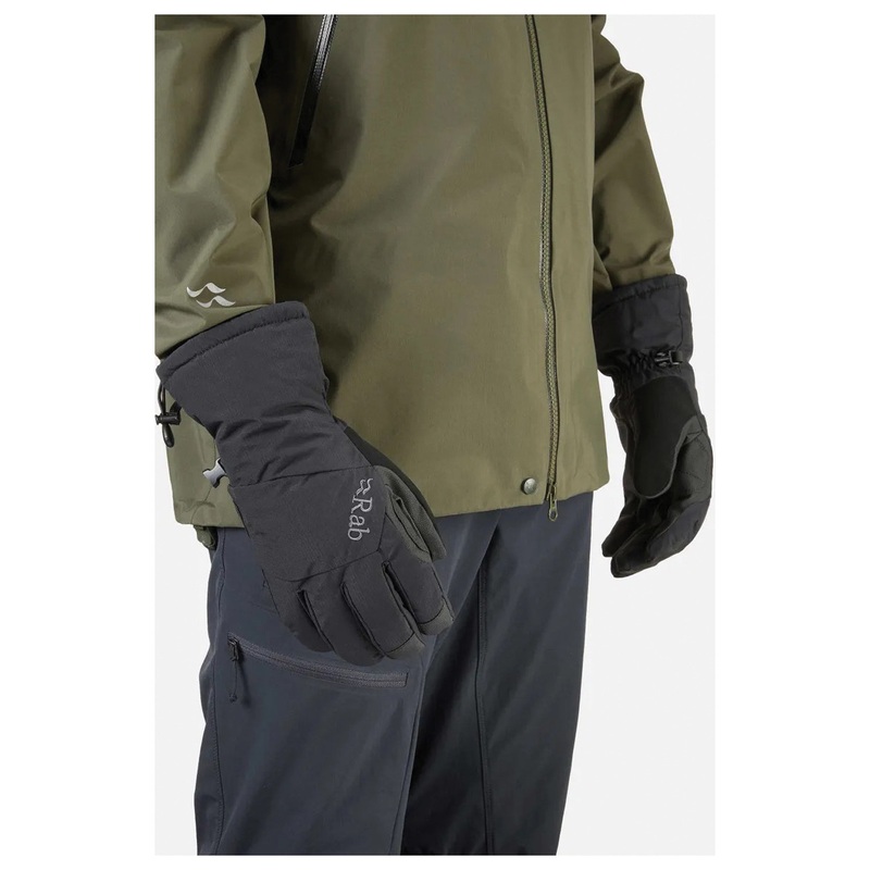 Rab Storm Gloves – Black, Size Large: Weatherproof Protection for Outdoor Adventures