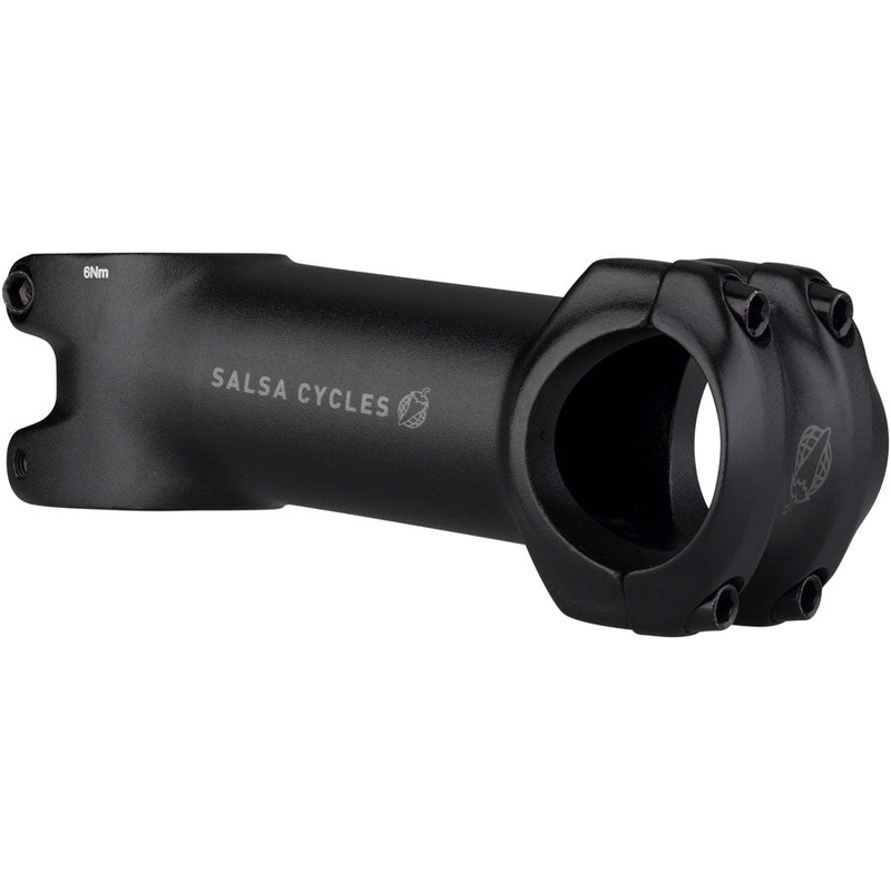 Salsa Guide Stem – 90mm, 31.8 Clamp, +/-6, 1 1/8″, Aluminum, Black