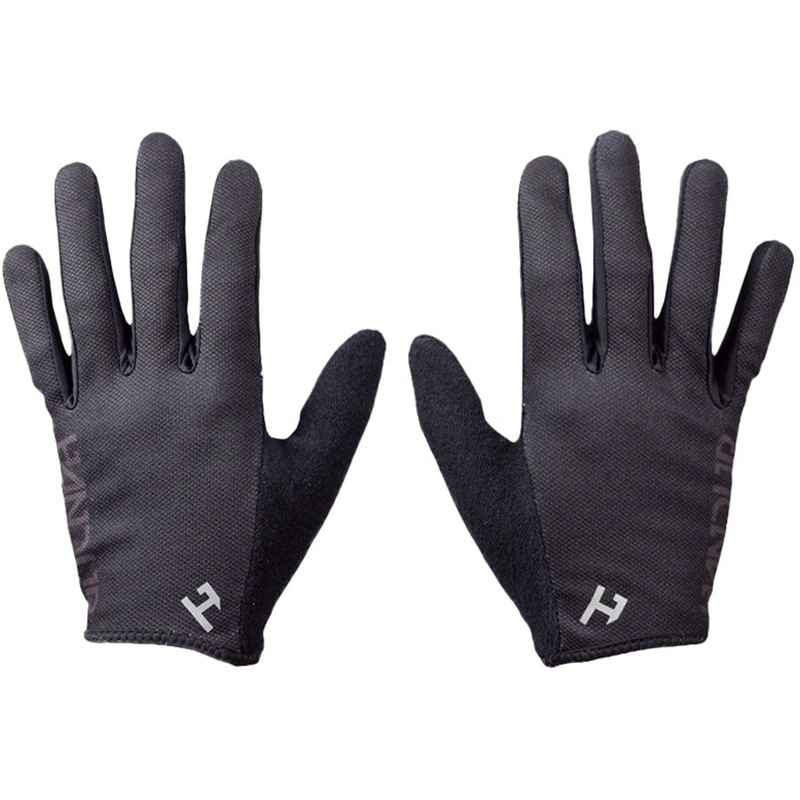 Handup Most Days Full Finger Cycling Gloves  Sun Protection, FullTouch Tech, Breathable Mesh, Grip Graphics, Unisex, Multiple Sizes, Black