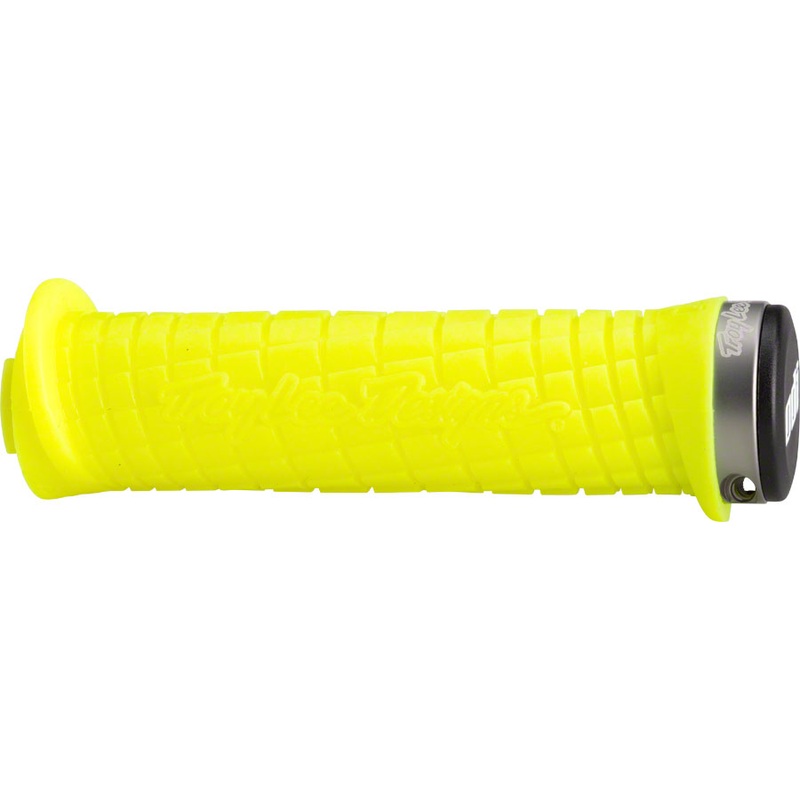ODI Troy Lee Grips – Yellow/Gray, Lock-On