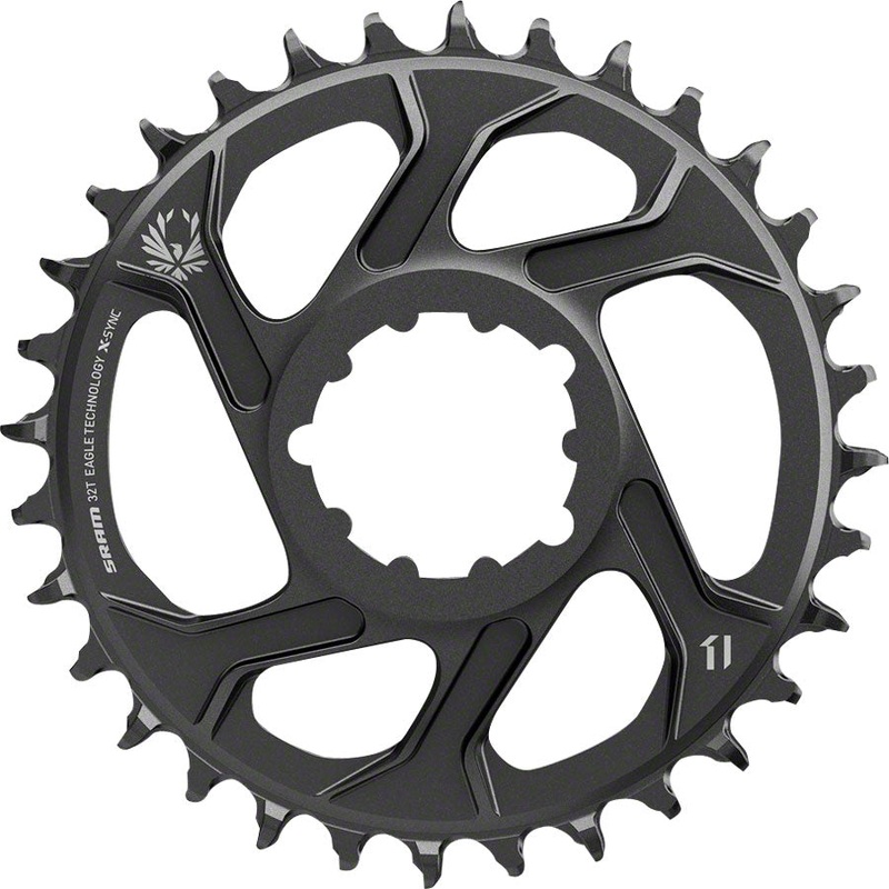 SRAM X-Sync 2 Eagle Direct Mount Chainring – 32 Tooth, 3mm Boost Offset, 12-Speed, Black