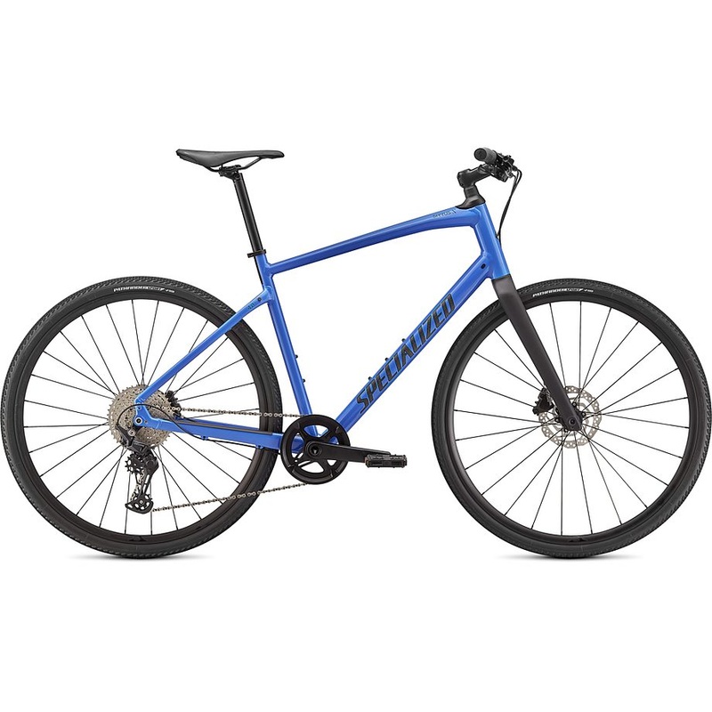2021 Specialized sirrus x 4.0 bike gloss sky blue / tarmac black / satin black reflective s