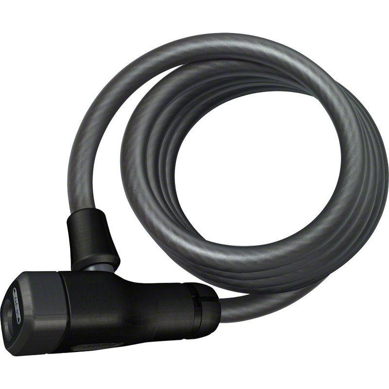 ABUS Star 4508 Keyed Coiled Cable Lock: 150cm x 8mm Black