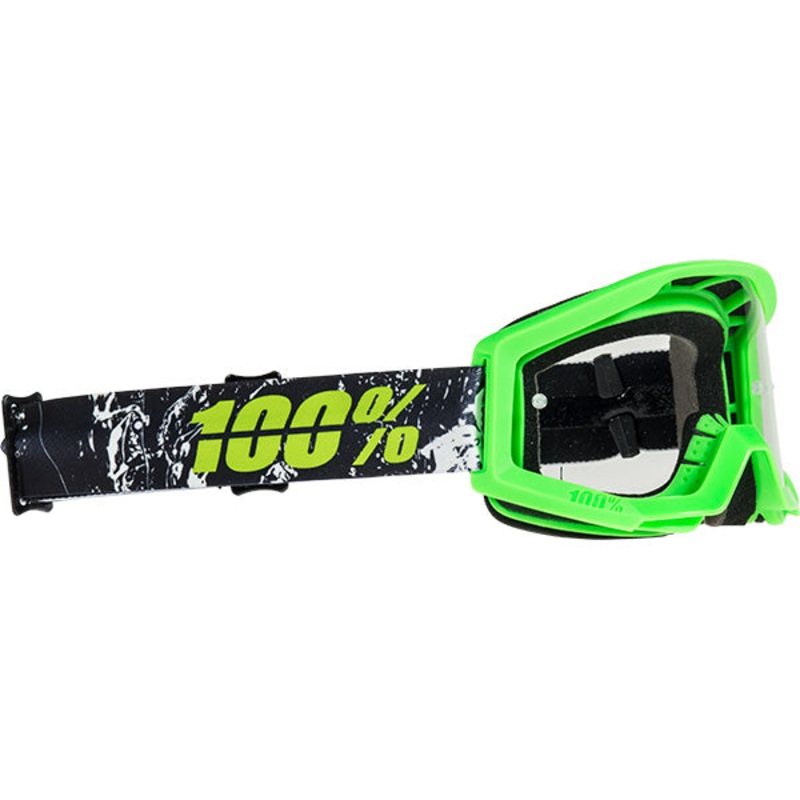 100% Strata Moto Goggles-Crafty Lime