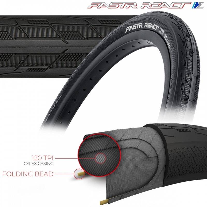 TIOGA FASTR REACT S-Spec Tires  – 120 TPI – Folding Bead