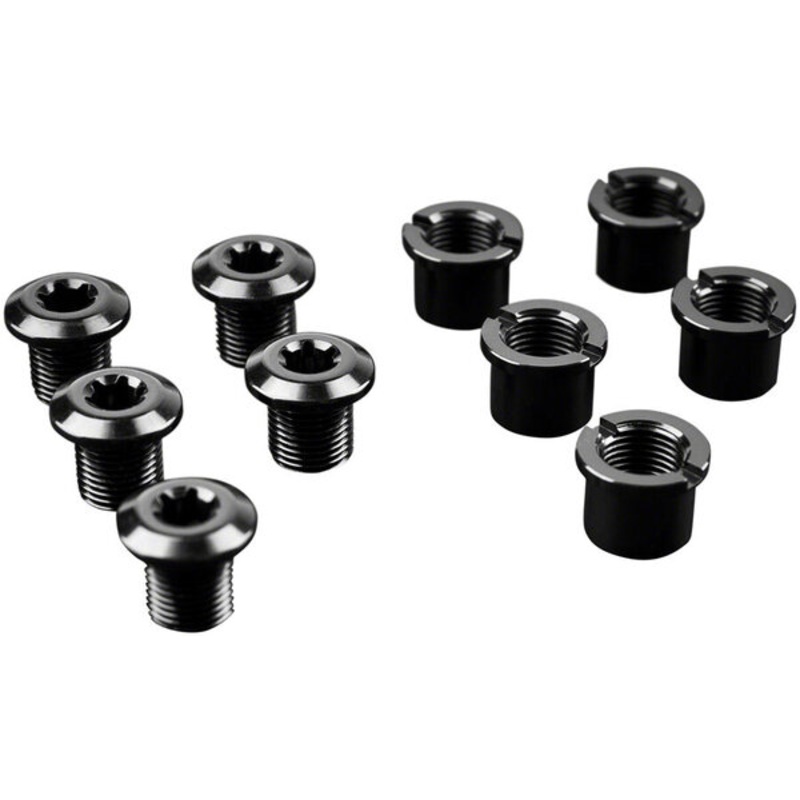 absoluteBLACK Chainring Bolt Set – Long Bolts and Nuts Set of 5